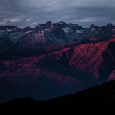 Stock photograph of a mountain range